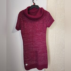 Women's Burgundy Sweater Dress